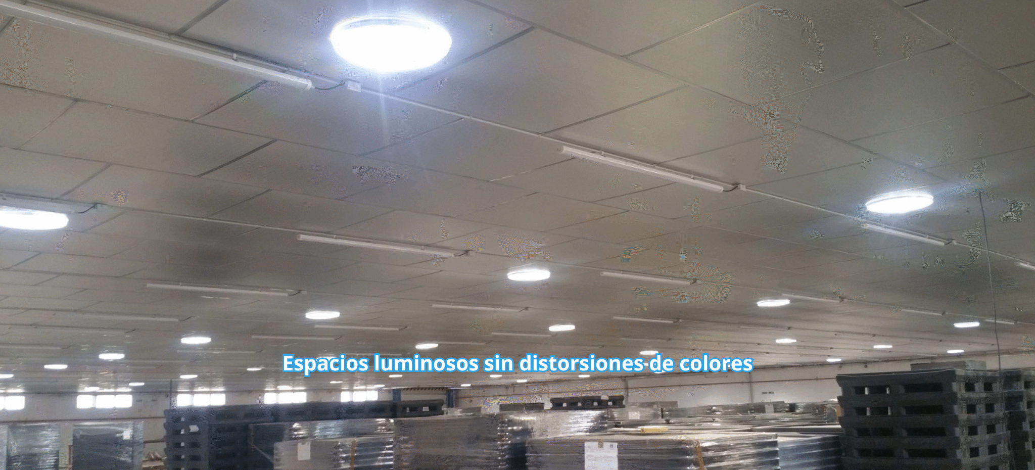 Espacios luminosos sin distorsiones de colores